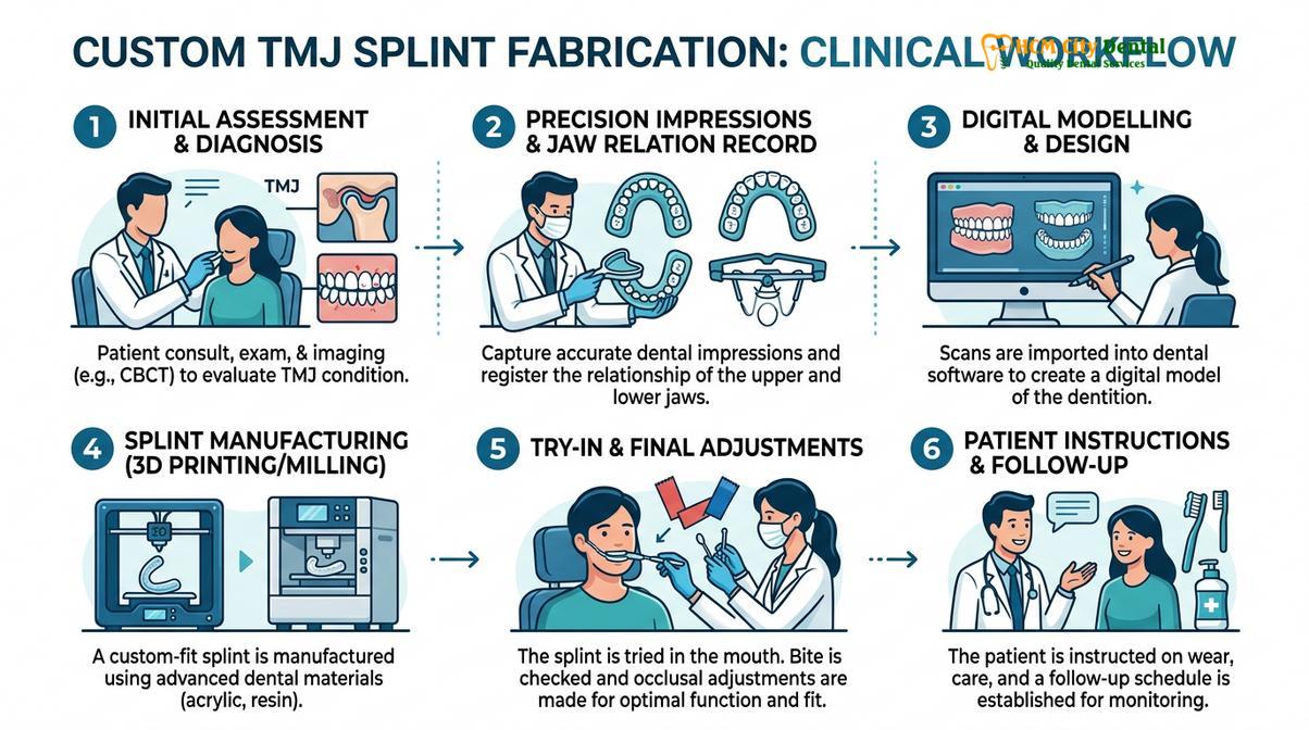 Summary diagram of Splint Therapy Fitting Saigon