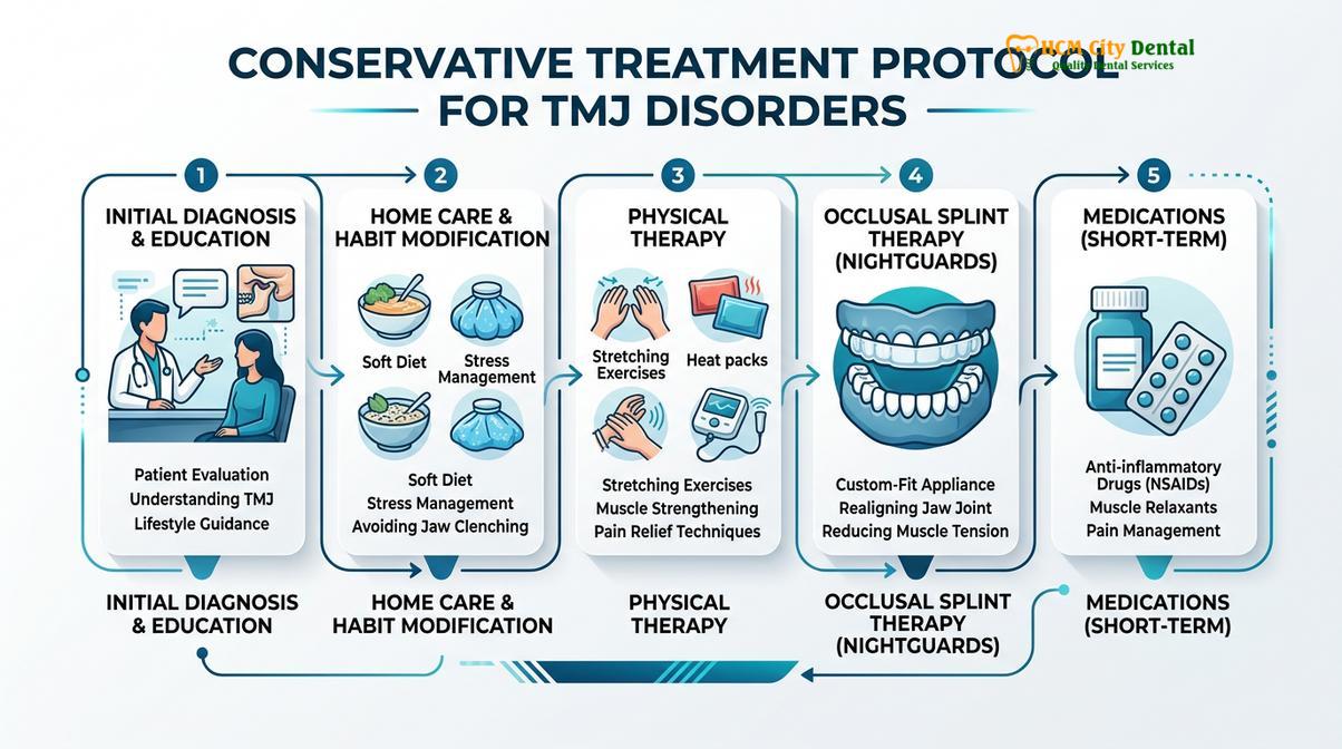 Summary diagram of TMJ treatment Vietnam HCMC