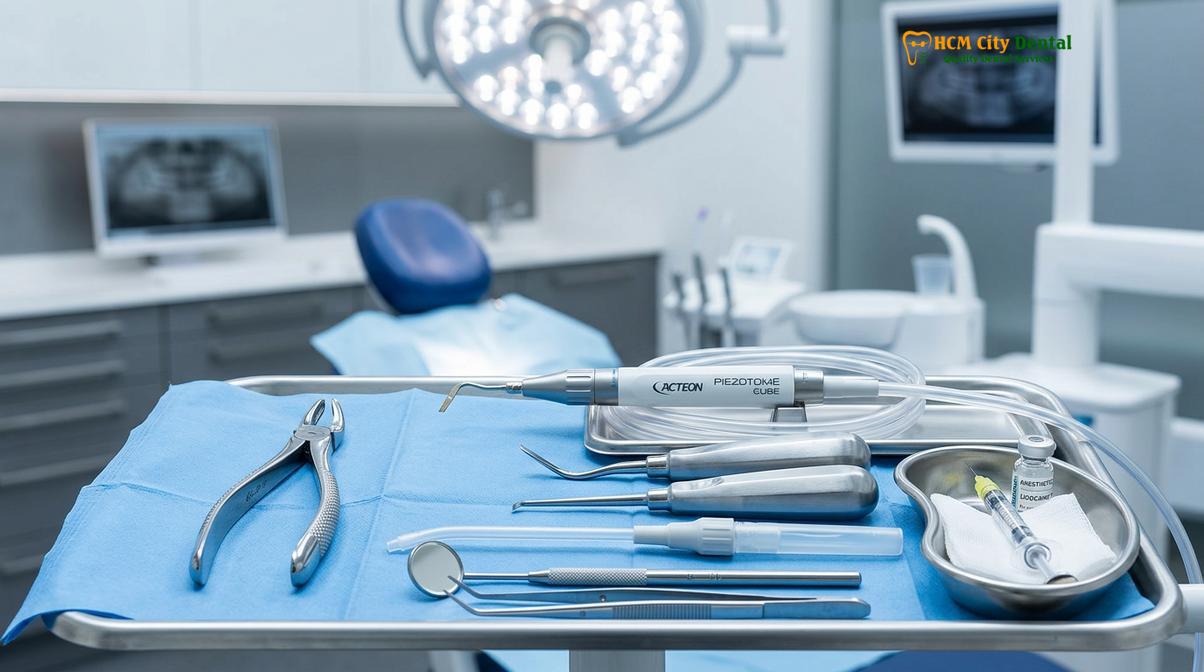Clinical photography related to tooth extraction saigon safe outpatient oral surgery