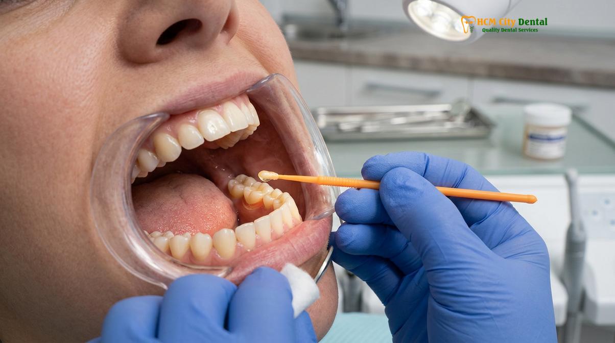 Clinical photography related to tooth sensitivity treatment