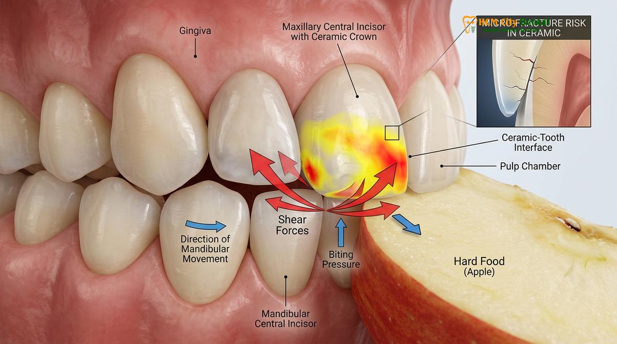 Clinical photography related to what to eat after veneers
