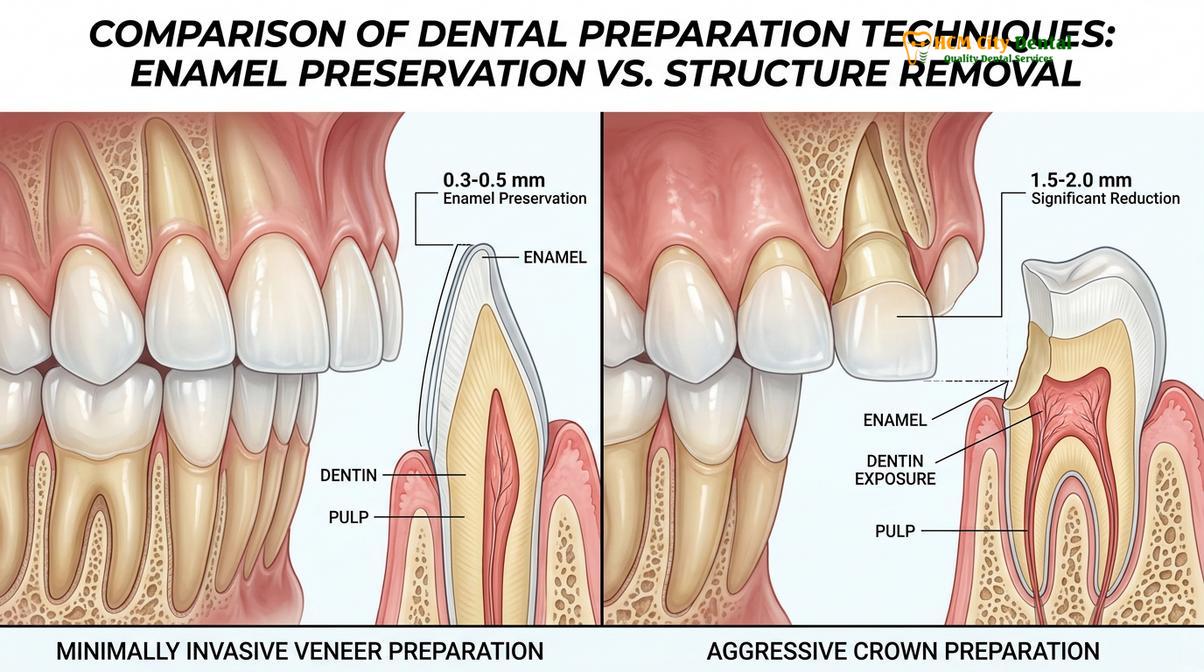 Clinical photography related to veneers regret