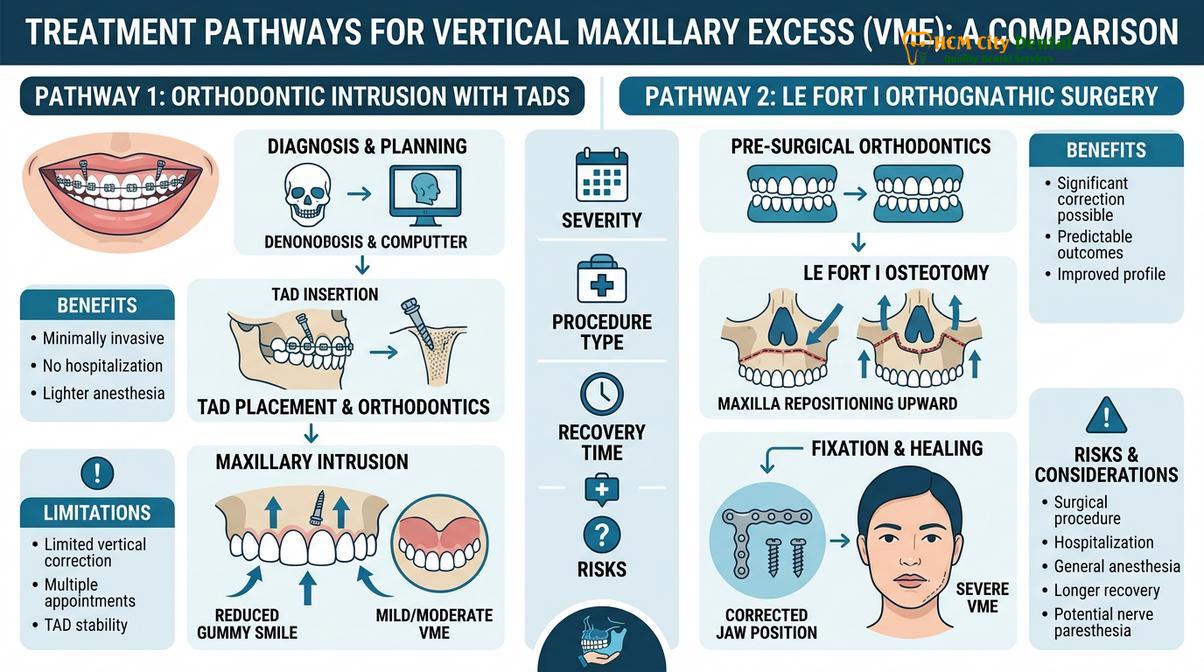 Summary diagram of Vertical Maxillary Excess