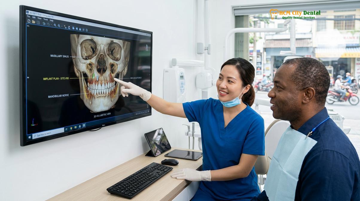 Clinical illustration of vietnam medical visa dental tourism