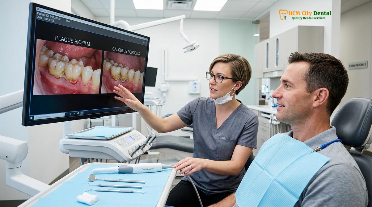 Clinical photography related to what happens during dental hygiene appointment