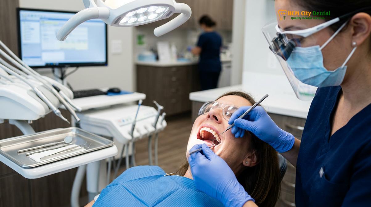 Visual illustration of periodontal dentist