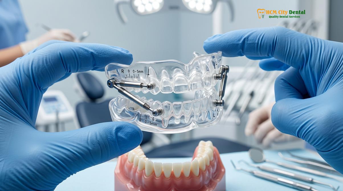Clinical photography related to mandibular advancement device