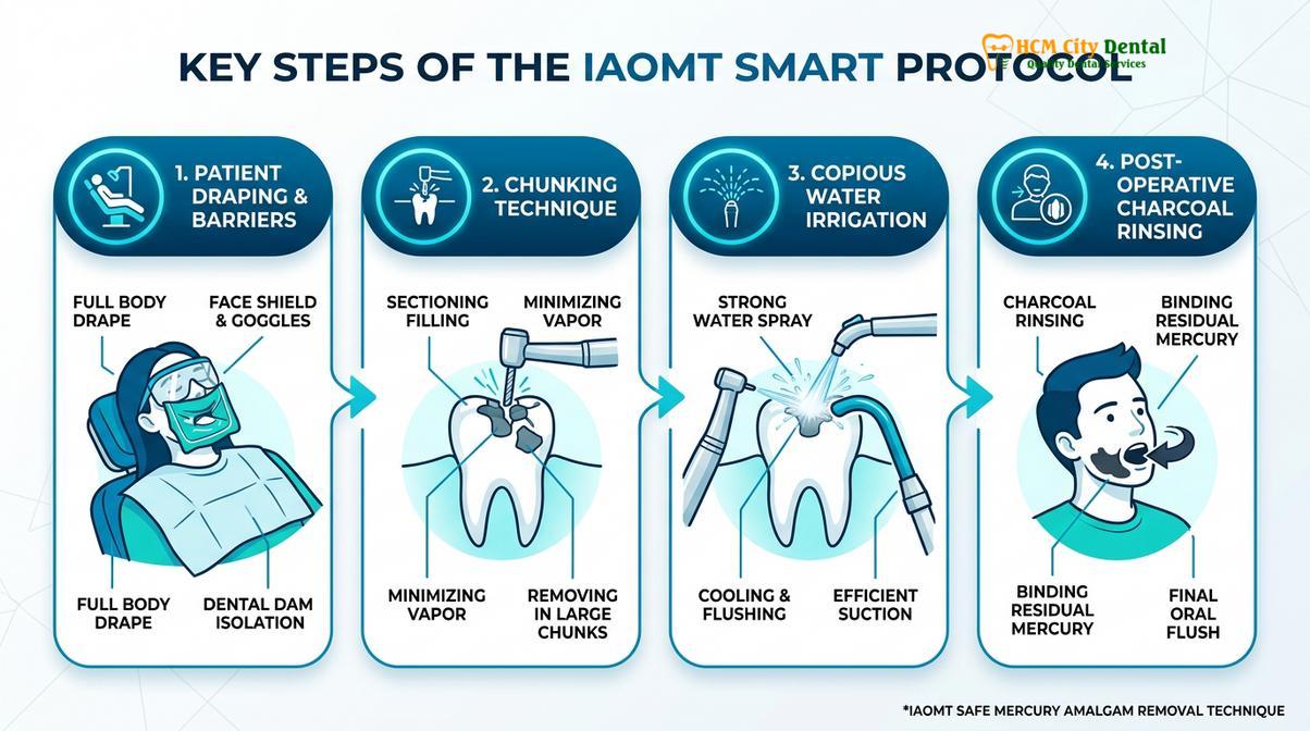 Summary diagram of SMART amalgam removal