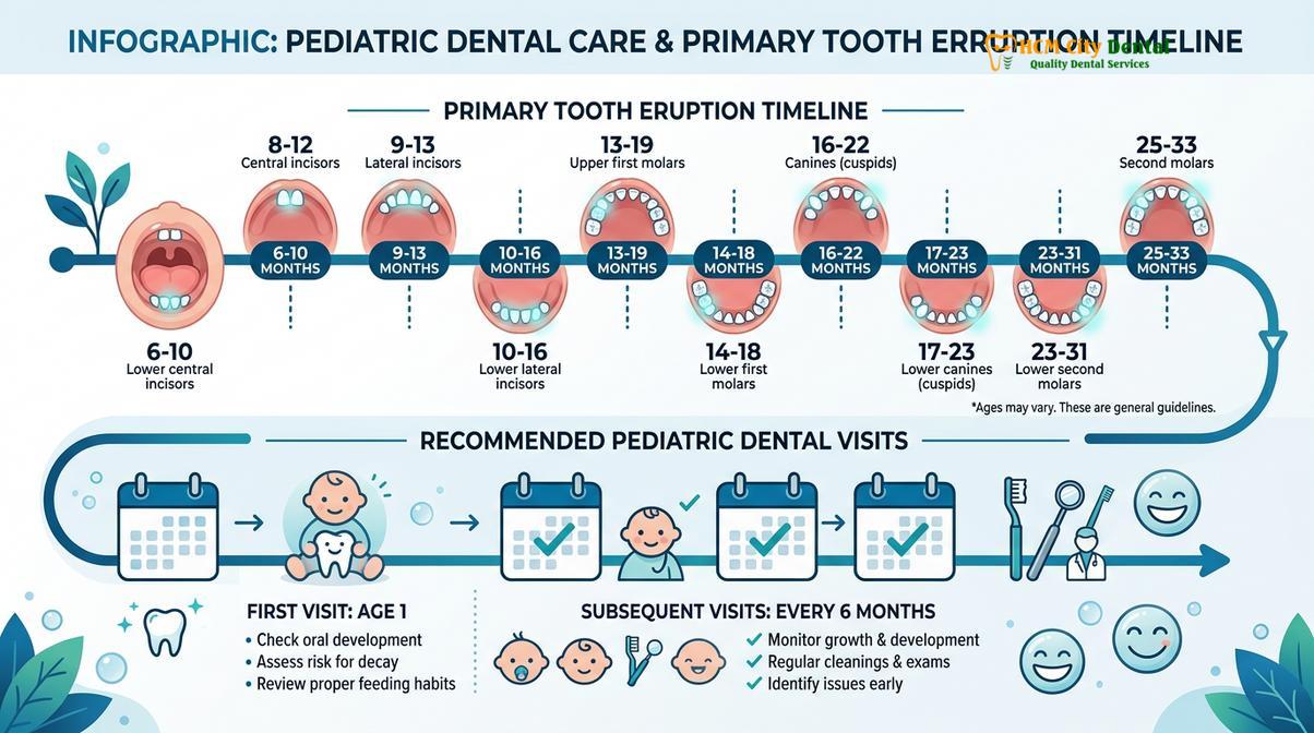 Summary diagram of whats a pediatric dentist