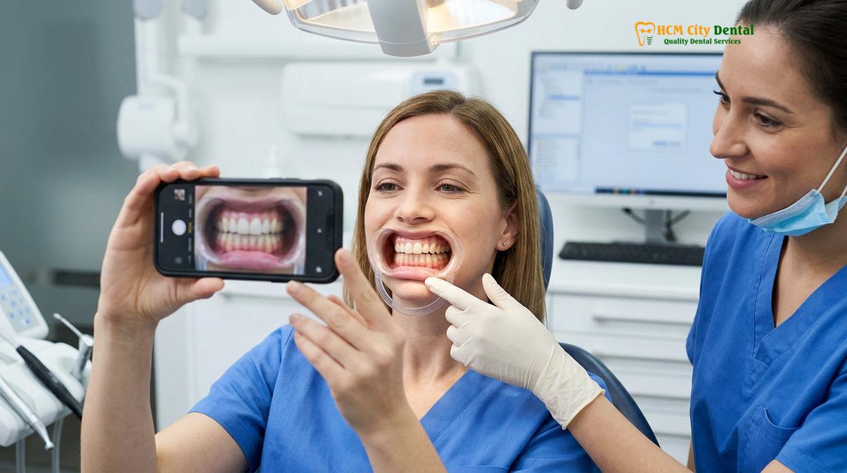 Clinical photography related to discount dental veneers vietnam