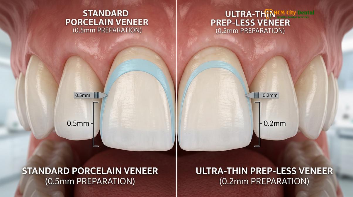 Visual description of discount dental veneers vietnam