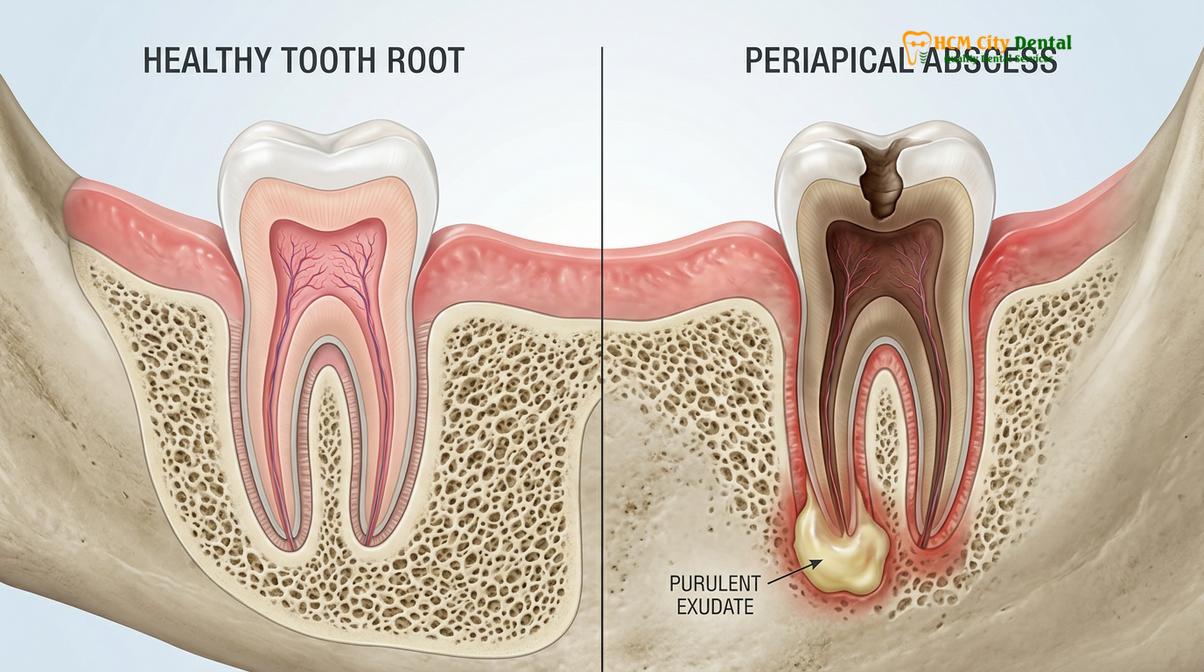 Visual description of when is toothache an emergency