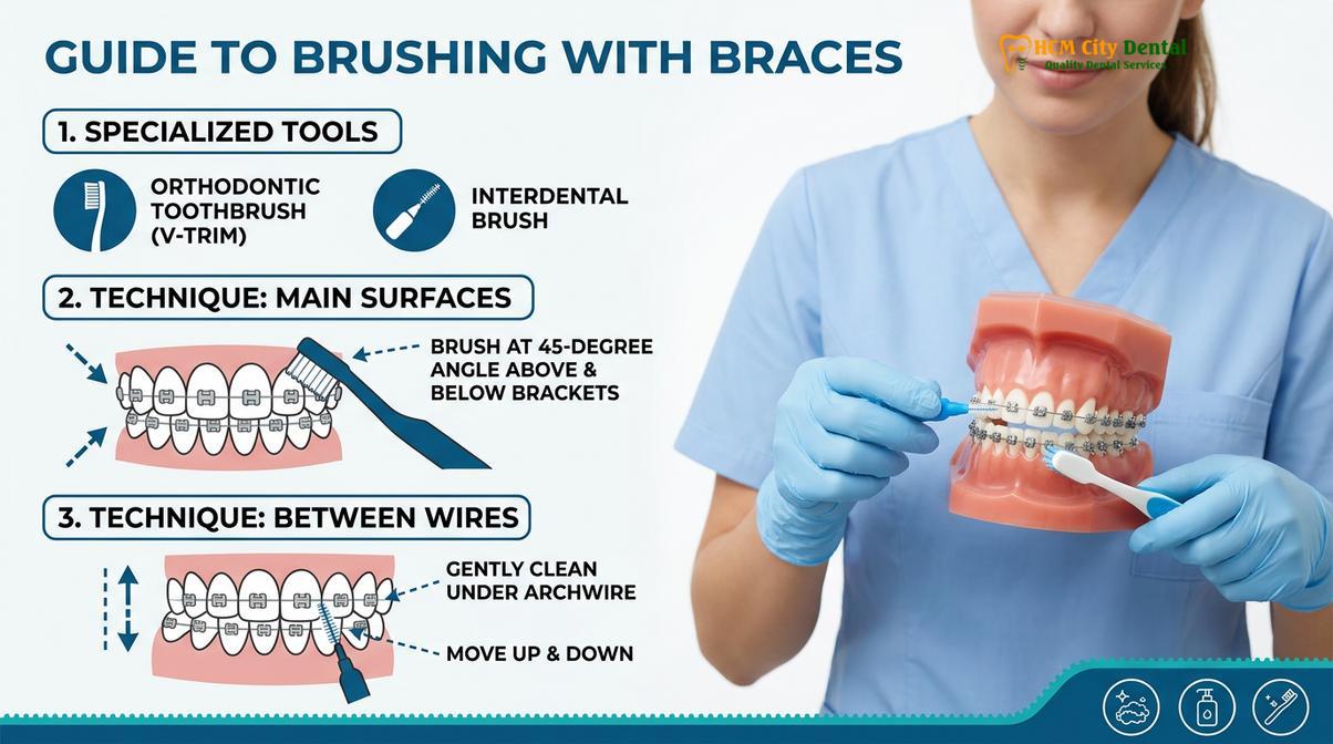Summary diagram of white stains after braces