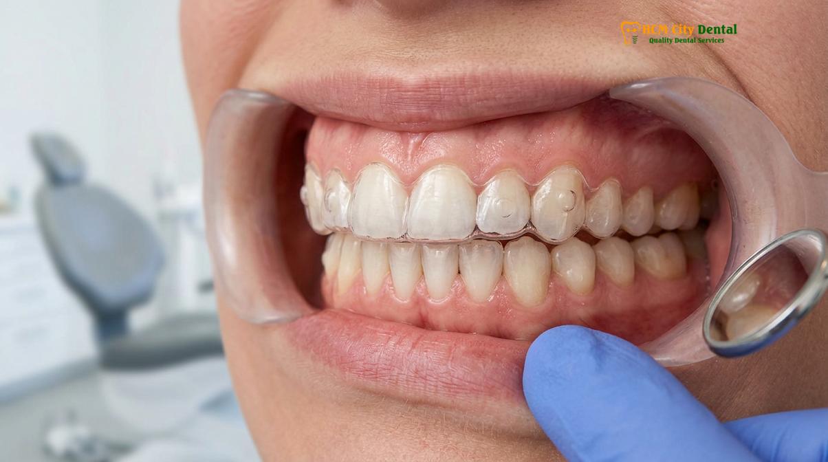Visual illustration of white dental beauty teeth whitening