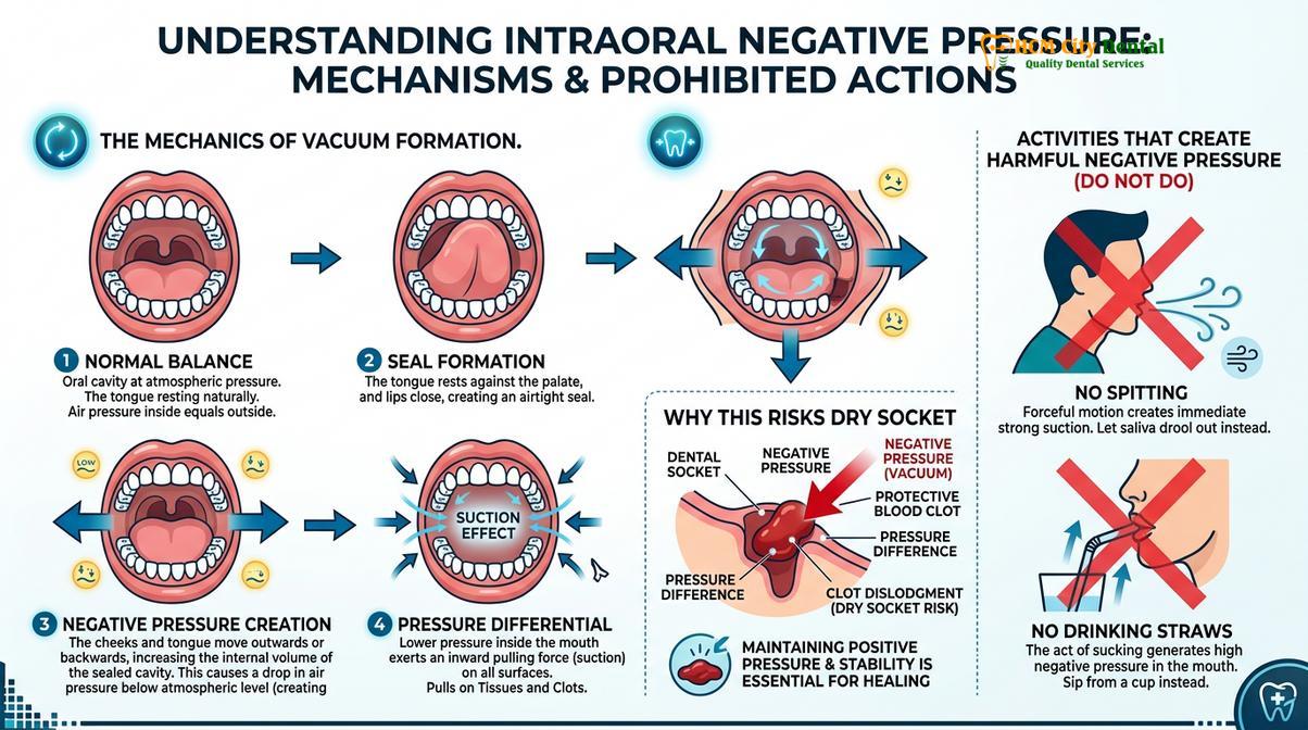 Summary diagram of bleeding after wisdom tooth removal