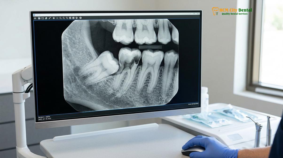 Visual illustration of wisdom tooth cavity damage