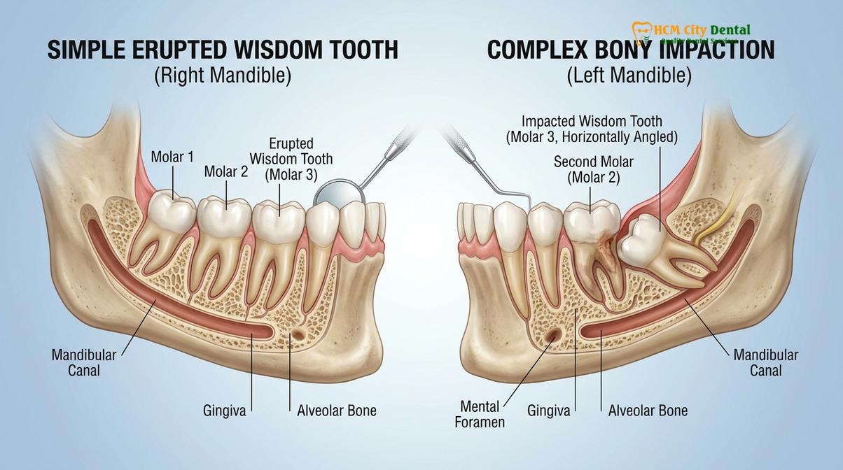 Clinical photography related to wisdom tooth cost vietnam usa
