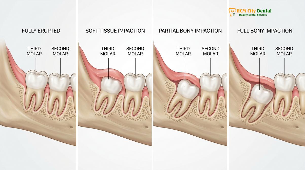 Clinical photography related to wisdom tooth extraction cost vietnam