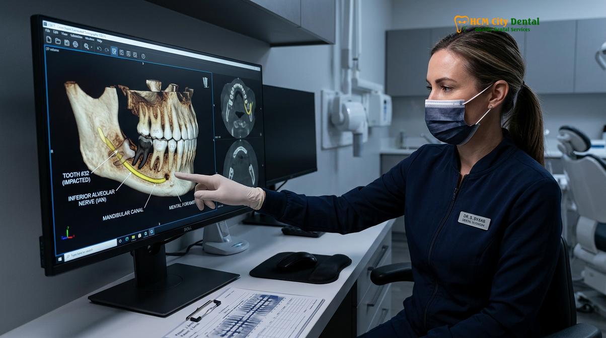 Visual description of wisdom tooth extraction cost vietnam