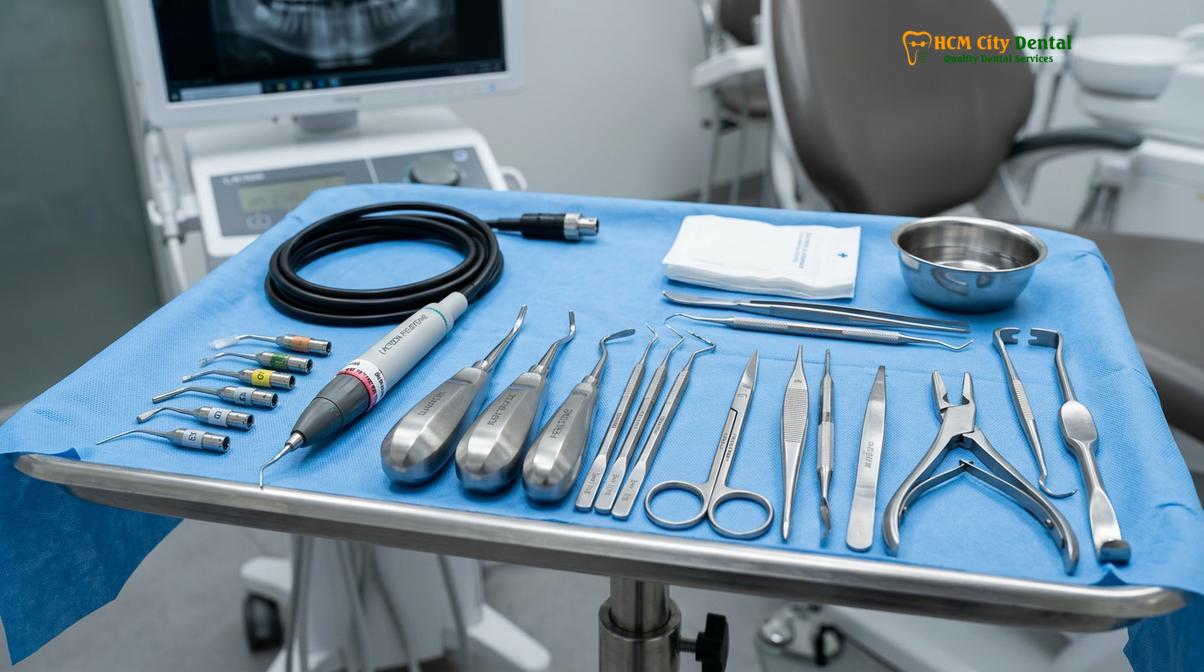Visual description of wisdom tooth extraction district 1