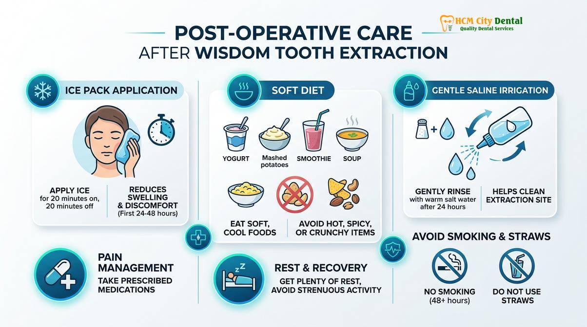 Summary diagram of wisdom tooth extraction district 1