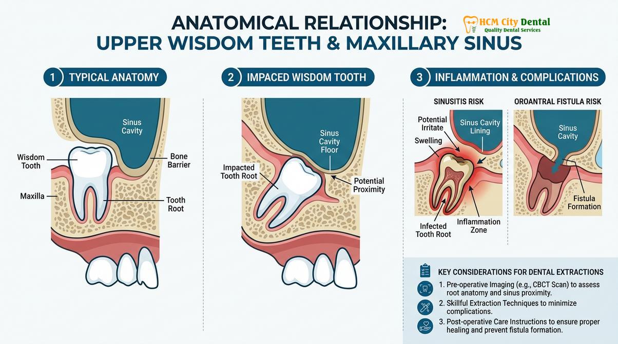 Summary diagram of wisdom teeth headaches