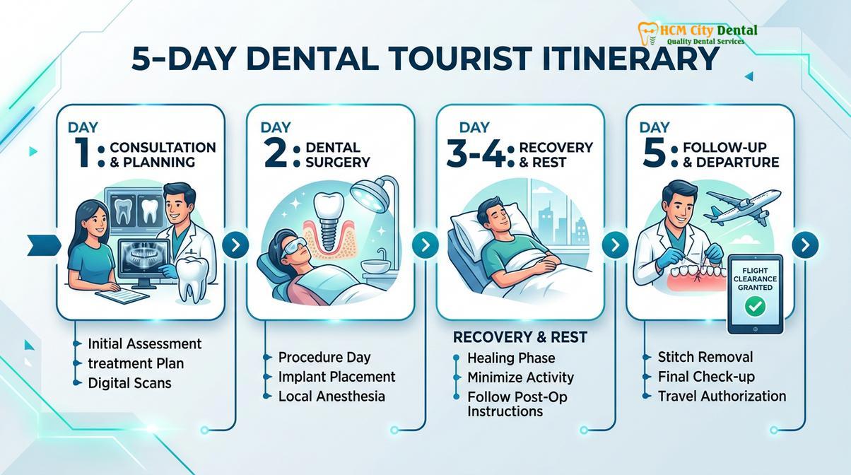 Summary diagram of wisdom teeth tourist itinerary