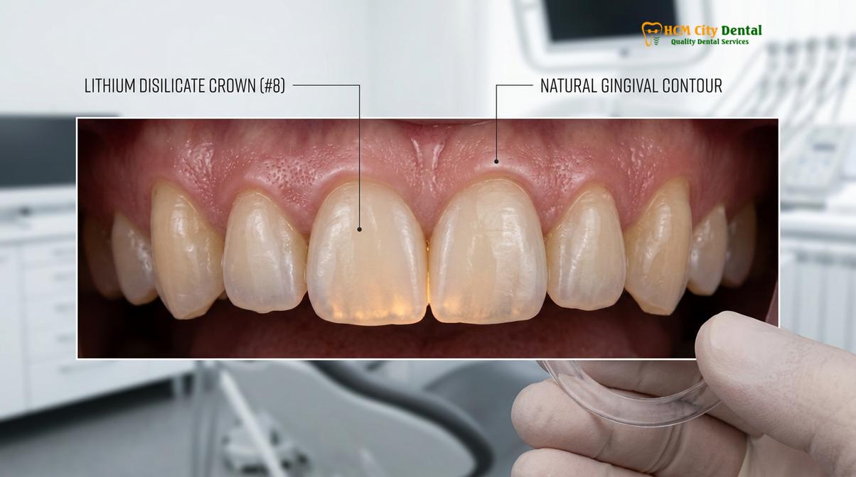 Clinical photography related to Zirconia vs Emax Crown Root Canal
