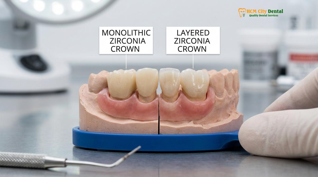 Visual description of Zirconia vs Emax Crown Root Canal