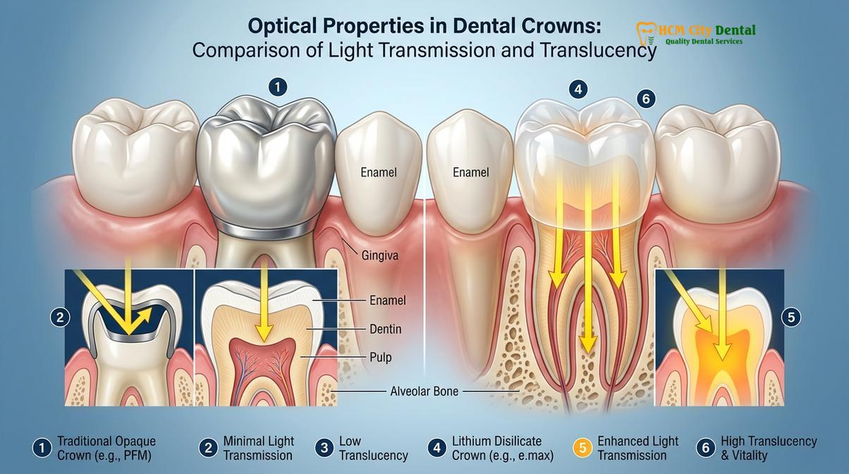 Clinical photography related to zirconia vs emax front teeth