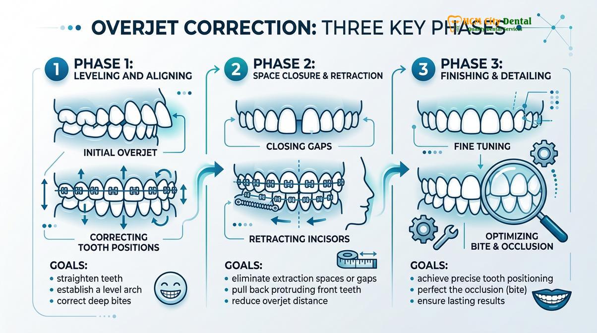 Summary diagram of buck teeth braces