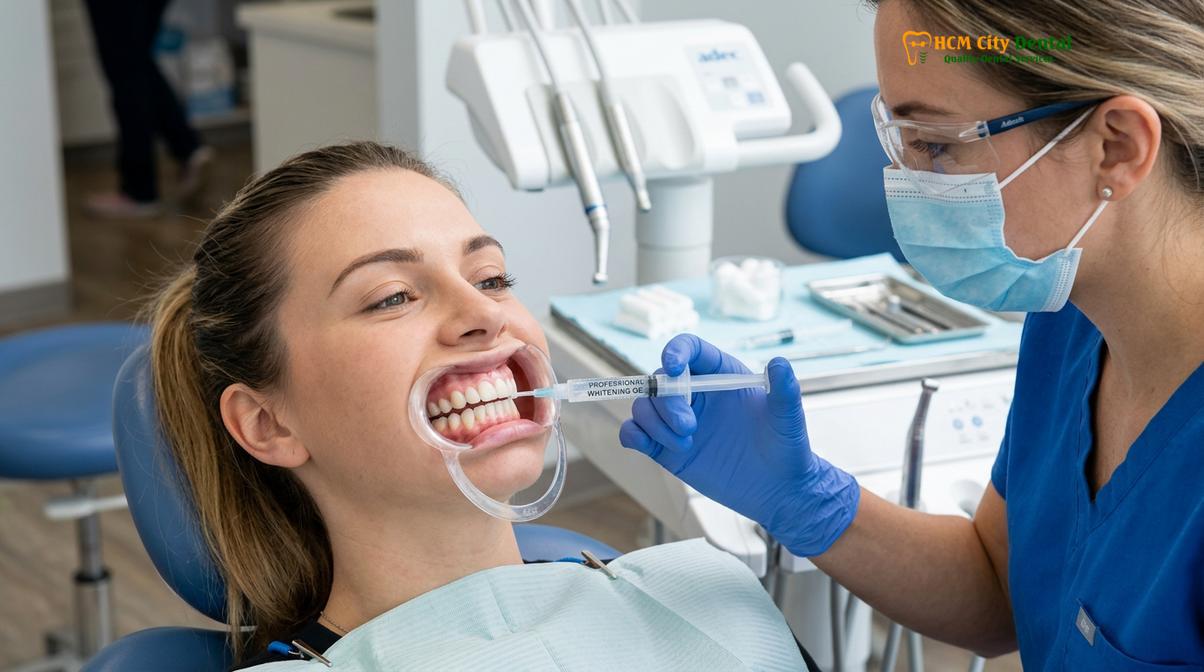 Visual description of can i whiten my teeth with braces