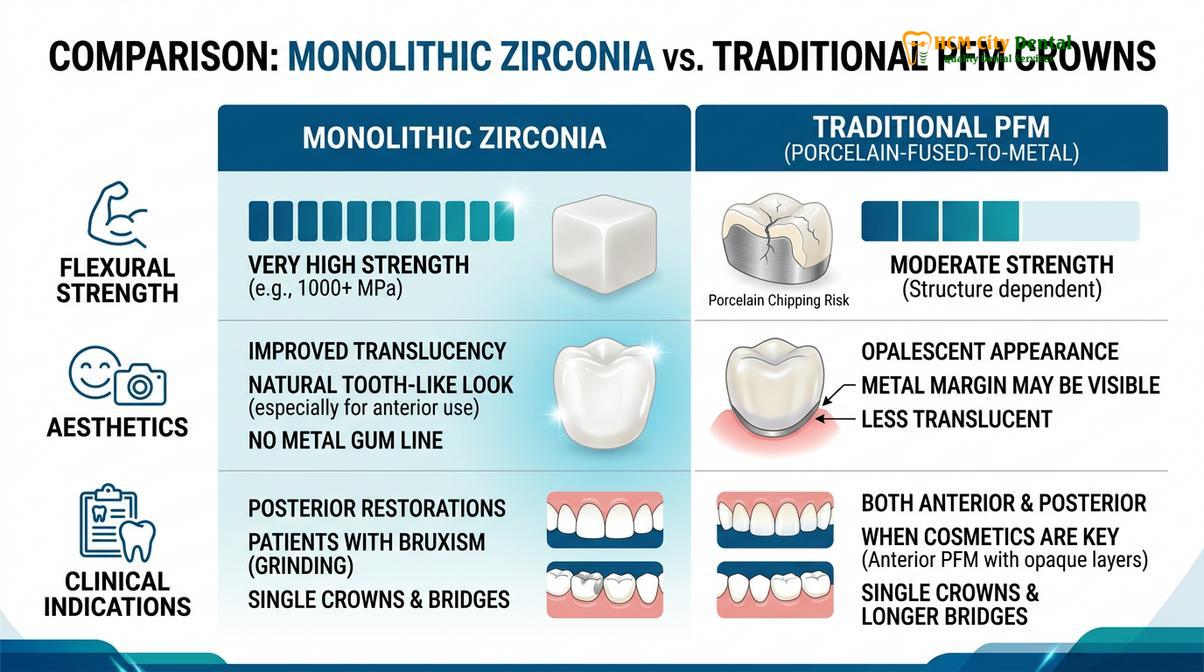 Clinical overview of dental crown zirconia cost