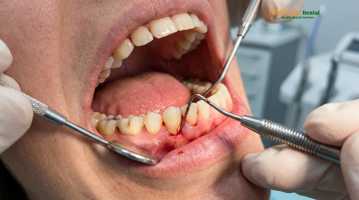 Clinical photography related to dental heart attack
