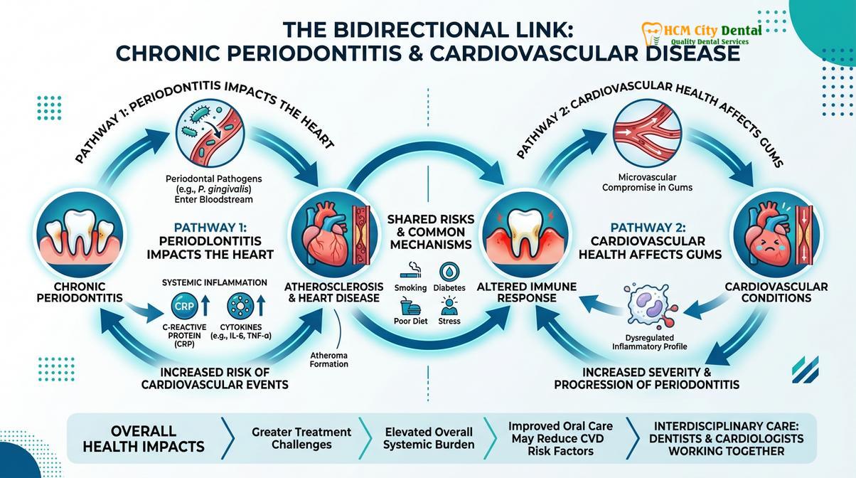 Summary diagram of dental heart attack