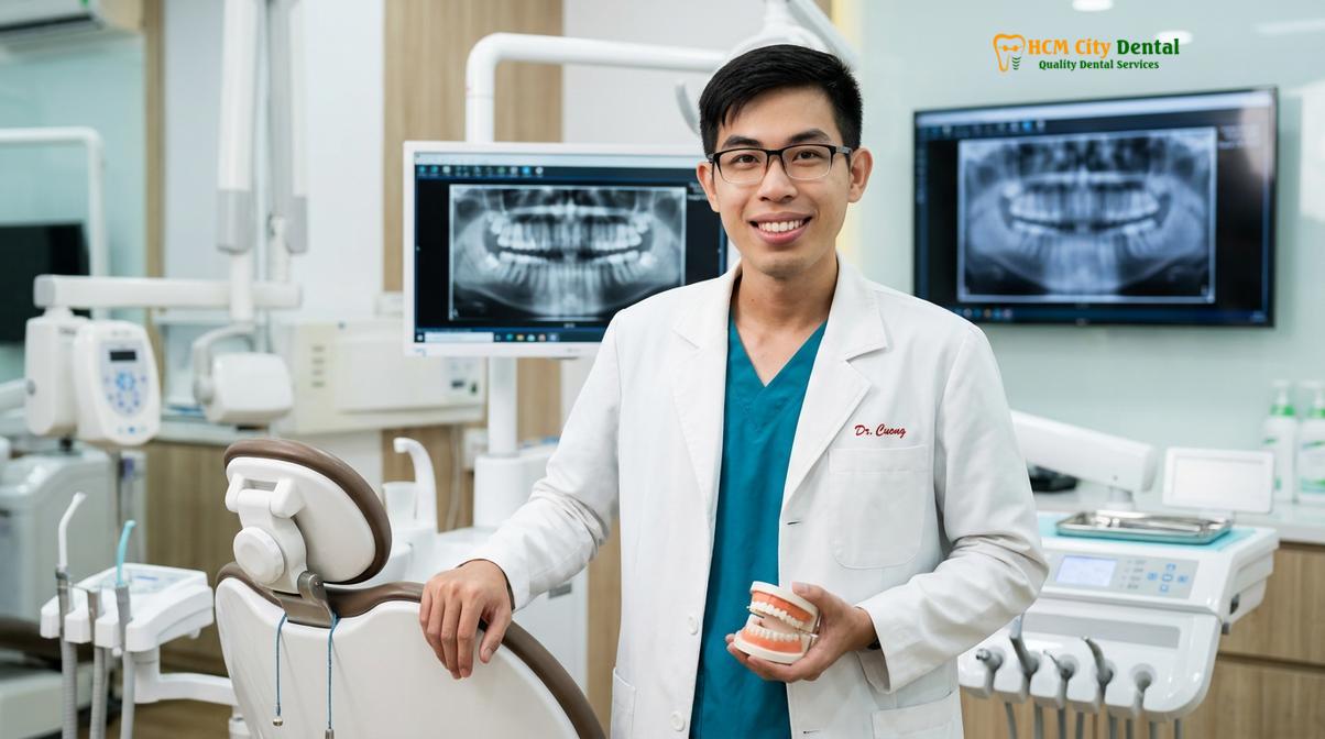 Dr. Nguyen Van Cuong DDS, lead implantologist at HCMC Dental Clinic