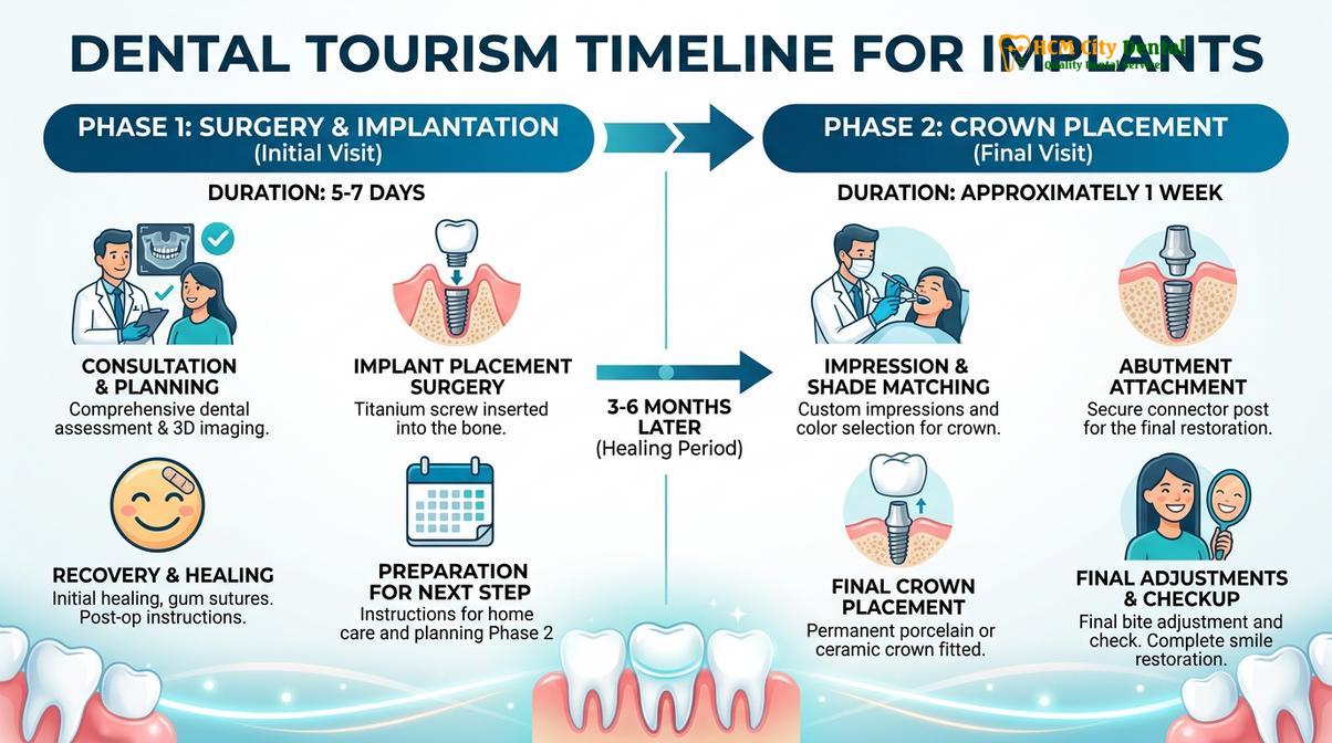 Summary chart of can i get dental implants on holiday in vietnam