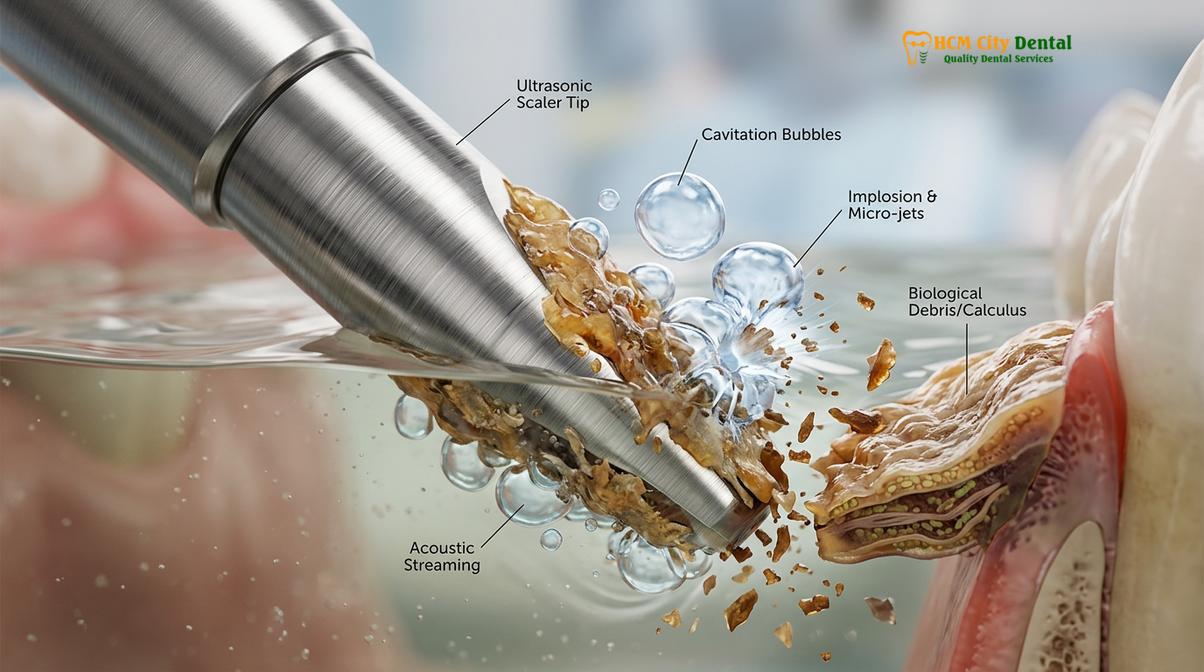 Clinical photography related to dental tool cleaner