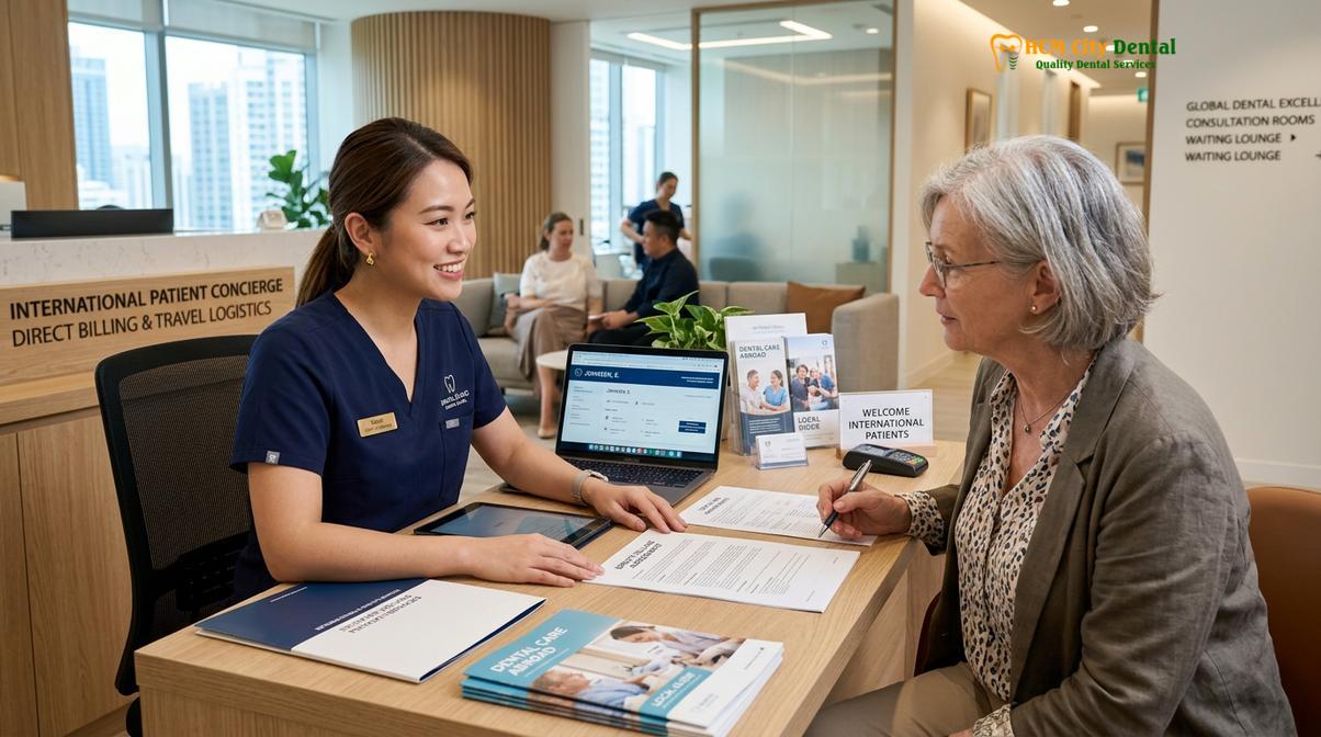 Typical clinical workflow and mechanism of dental tourism ho chi minh city packages
