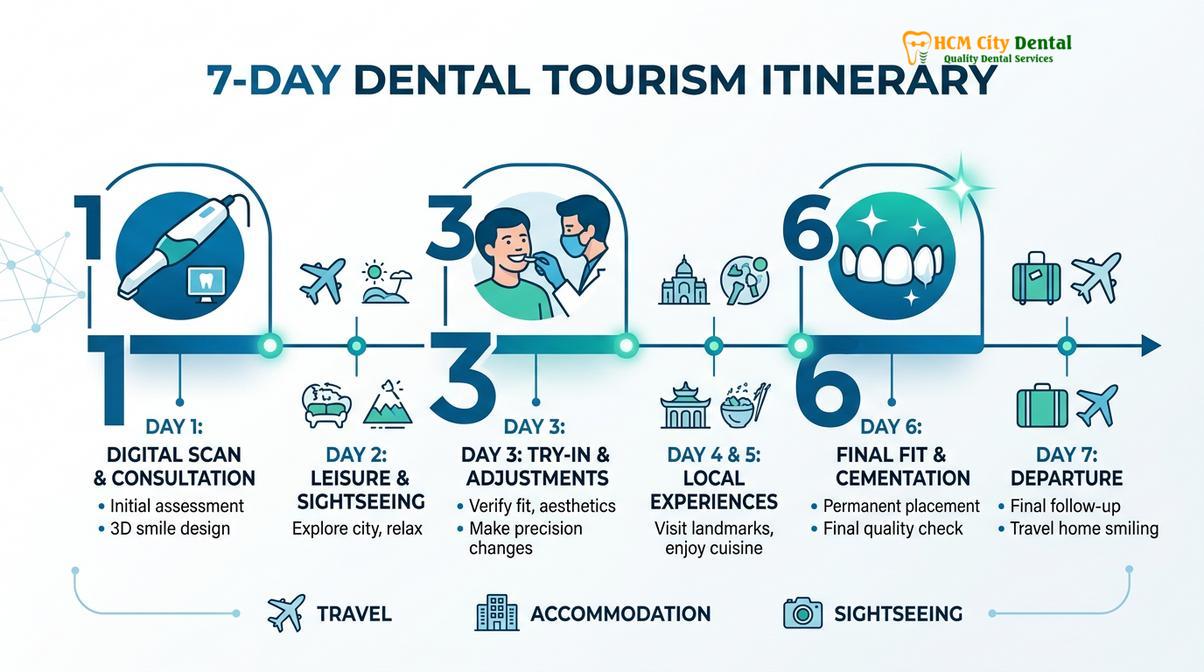Summary flowchart of dental tourism vietnam