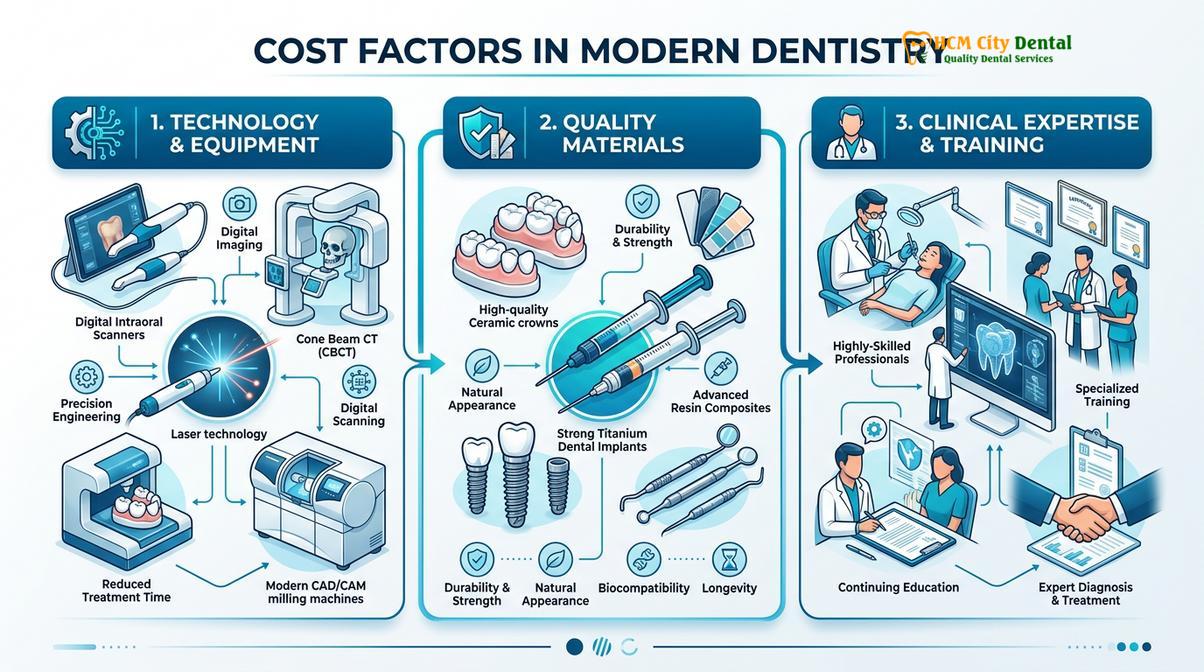 Summary diagram of dentist price list