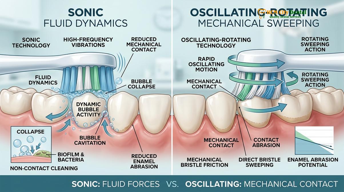 Clinical photography related to dentist recommended electric toothbrush