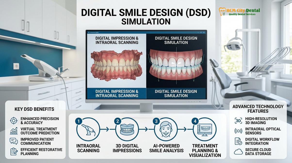 Digital Smile Design workflow utilizing 3D intraoral scanning technology.
