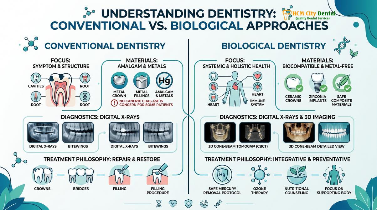 Summary diagram of find a biological dentist