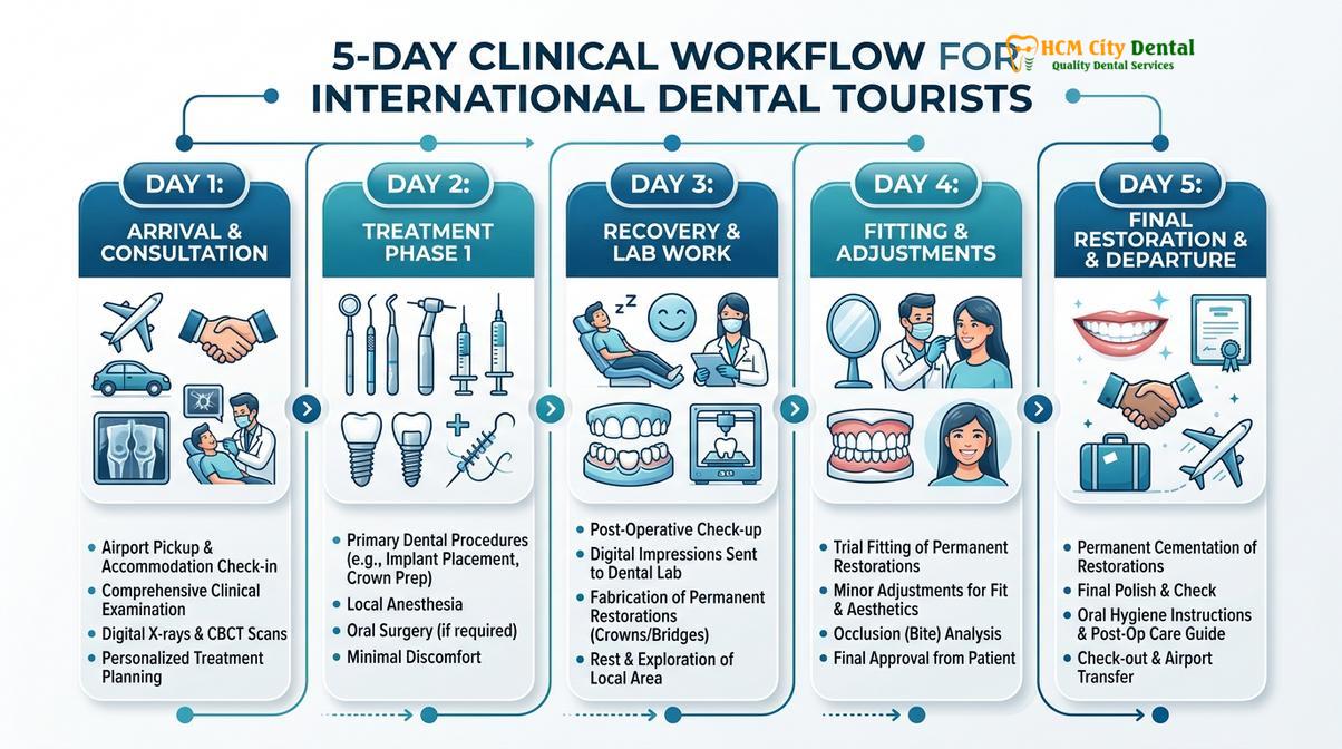 Summary flowchart of dental tourism vietnam from japan