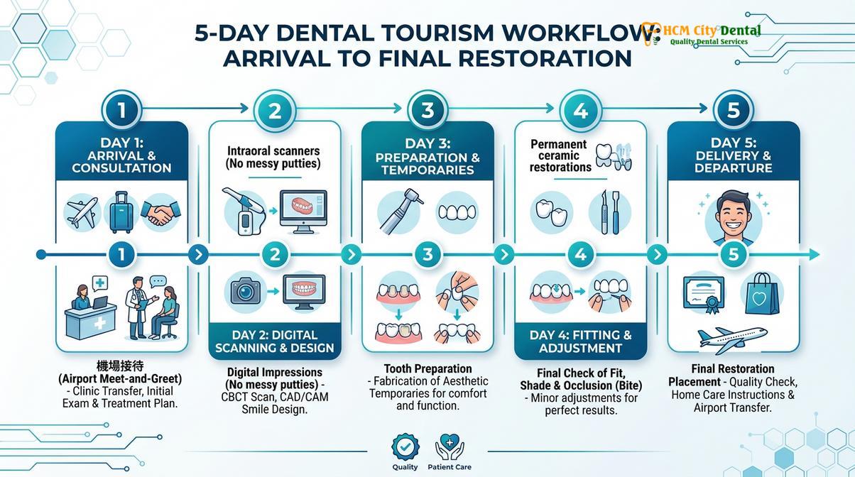 Summary flowchart of dental tourism vietnam from south korea