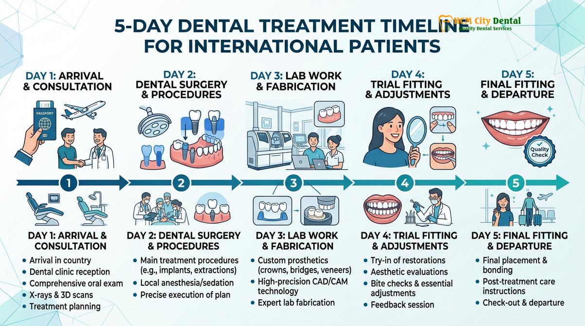 Summary flowchart of dental tourism vietnam from uk