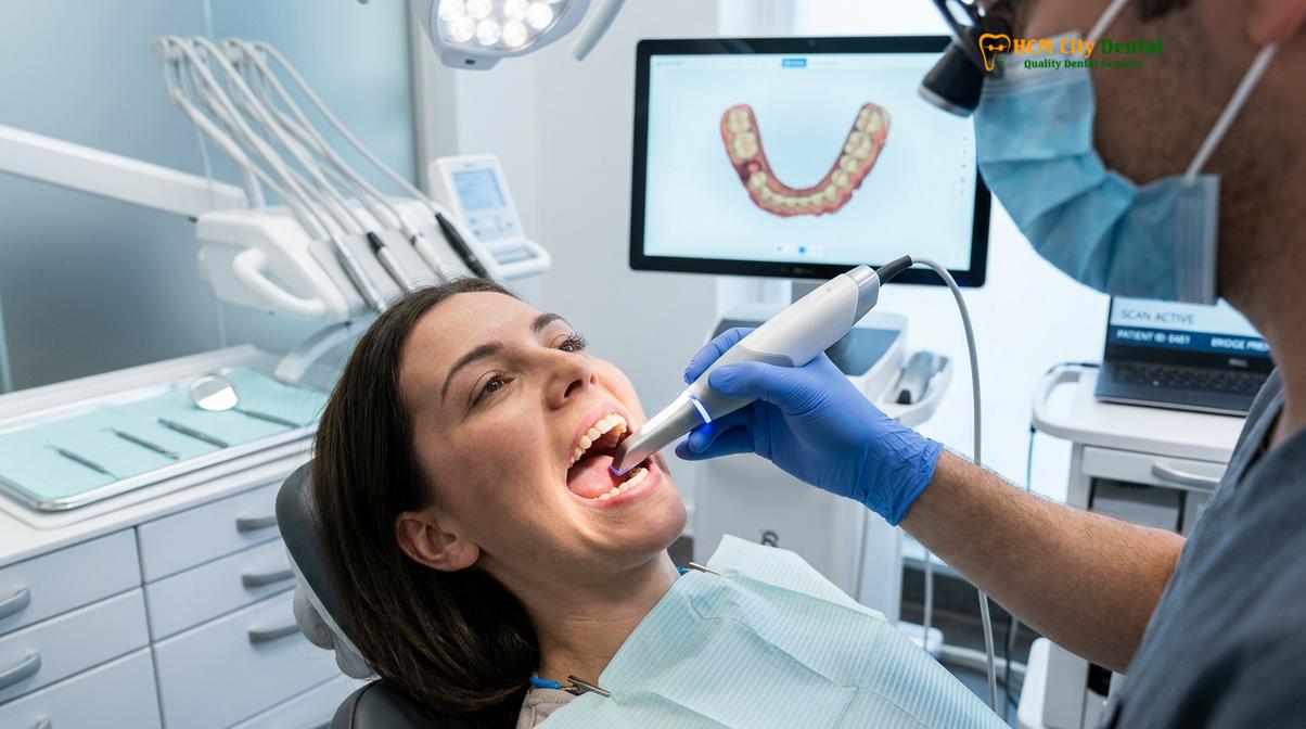 Clinical photography related to full dental bridge