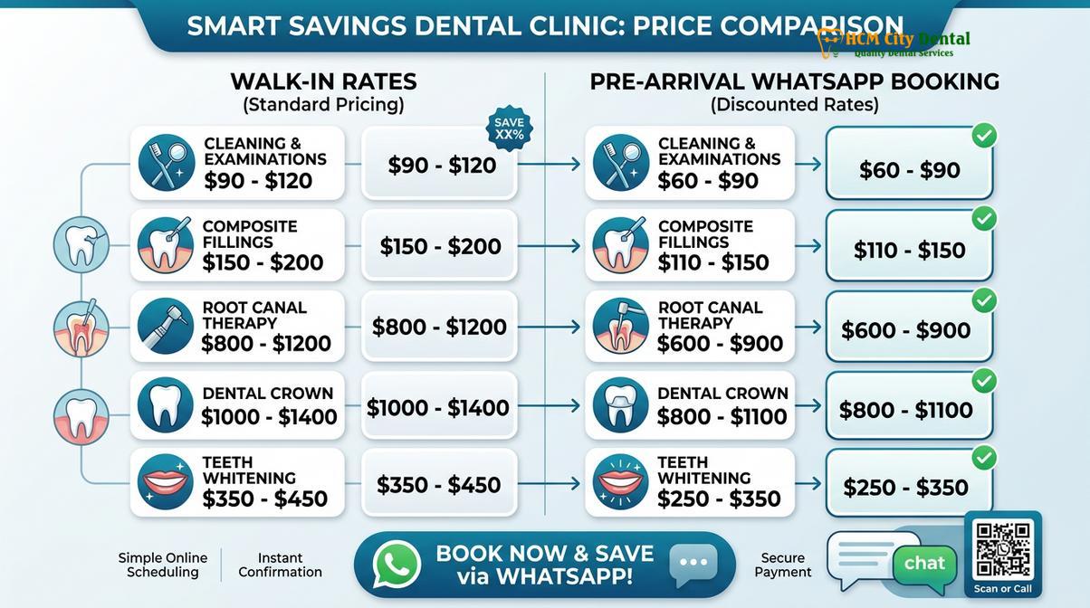 Summary chart of how to find dentist ho chi minh city