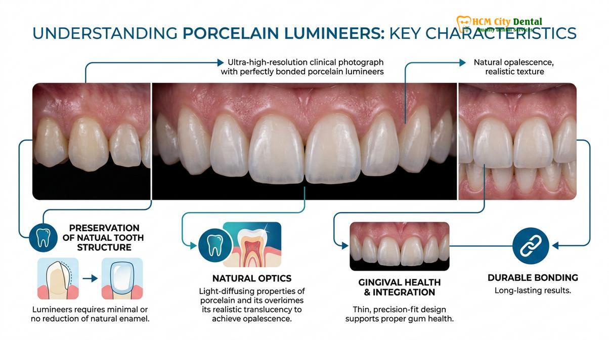 Summary diagram of porcelain lumineers